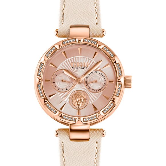 Versace Womens Rose Gold Diamond Watch